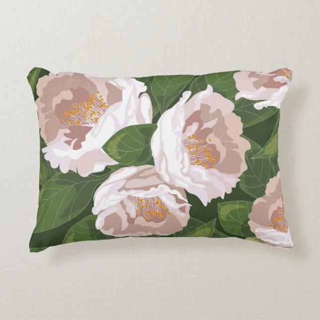 Almofada Decorativa Big Bloom Camellia Charm (Frente)