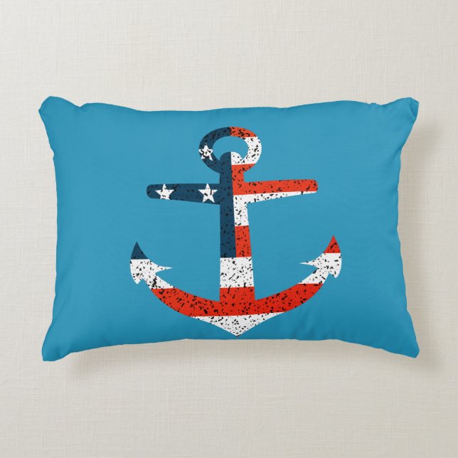 Almofada Decorativa Big Flag Anchor Americano (Frente)