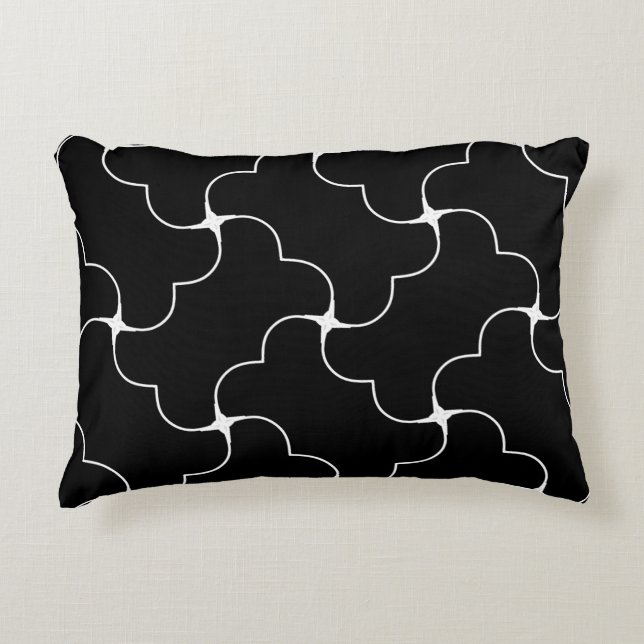 Almofada Decorativa Biscoitos preto e branco (Frente)