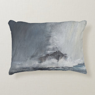 Almofada Decorativa Bismarck através das cortinas do sleet da chuva