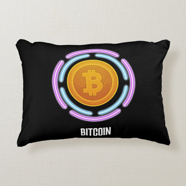ALMOFADA DECORATIVA BITCOIN (Frente)