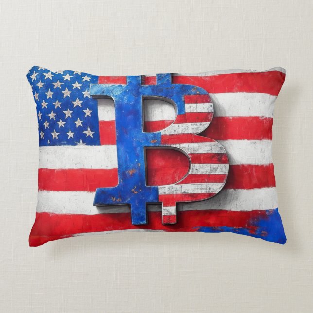 Almofada Decorativa Bitmoney EUA (Frente)