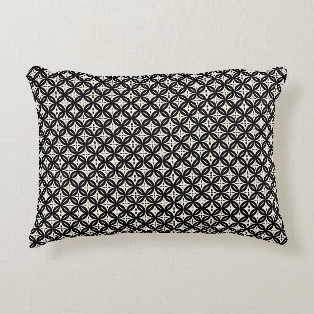 Almofada Decorativa Black and Beige Accent Pillow (Frente)