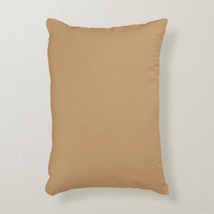Almofada Decorativa Bloco de Cor Bege Pêssego Design de Casamento So