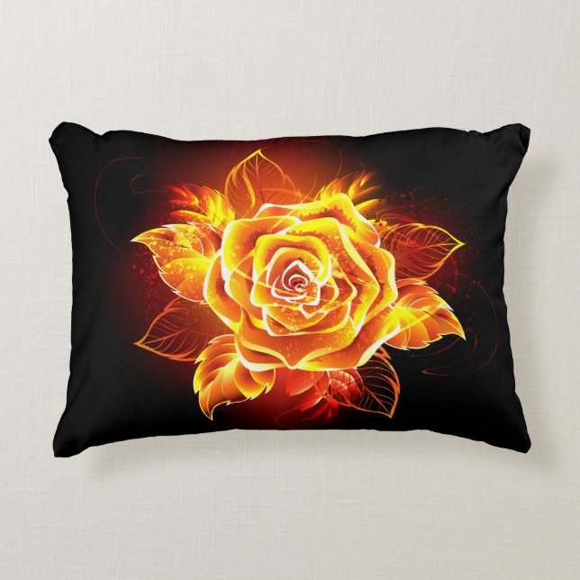 Almofada Decorativa Blooming Fire Rosa (Frente)