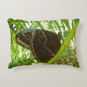 Almofada Decorativa Blue Morpho Butterfly Nature Photoshop