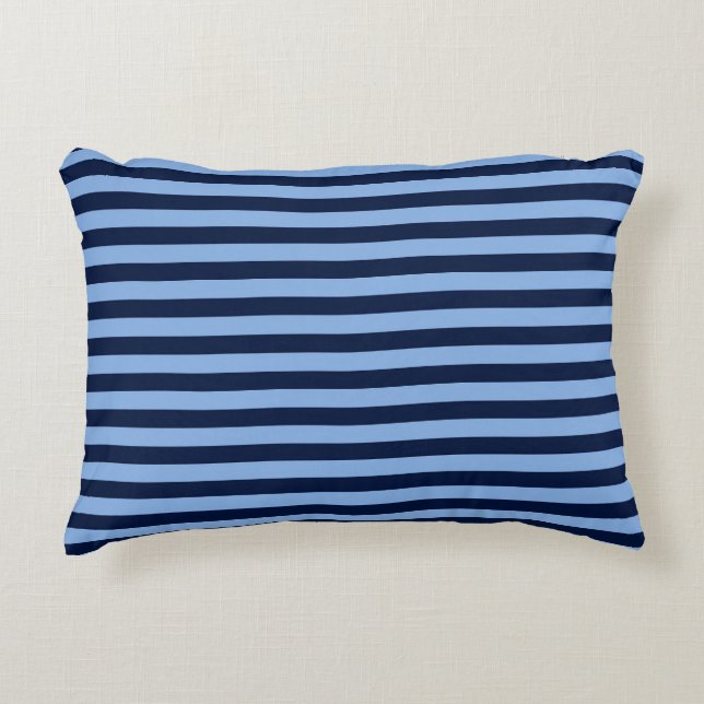 Almofada Decorativa Blue on Blue Stripes (Frente)