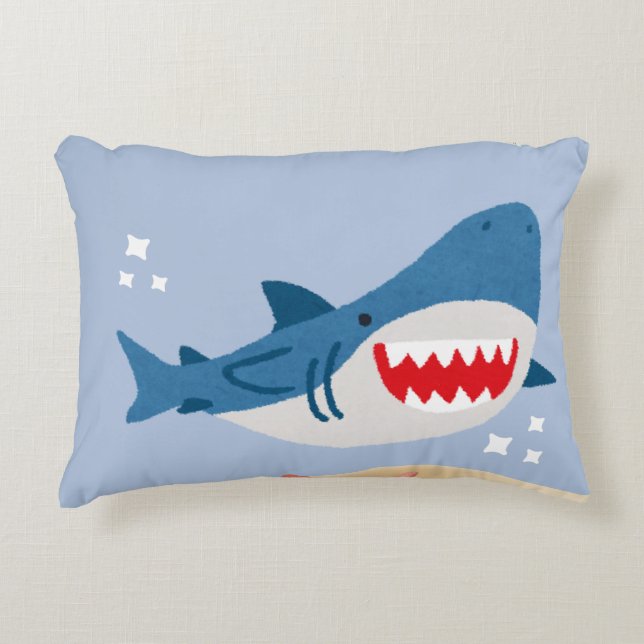 Almofada Decorativa Blue shark tote bag (Frente)