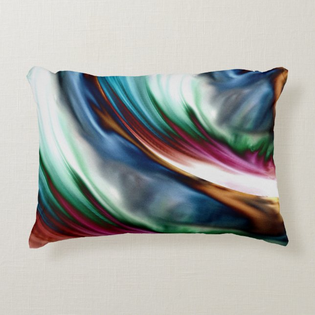 Almofada Decorativa Blue Valley Whirlwind Rainbow (Frente)