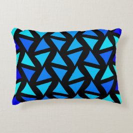 Almofada Decorativa Blues de padrão de abstrato