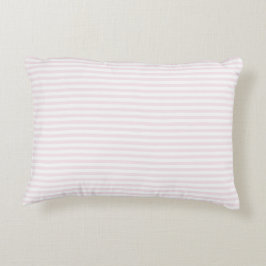 Almofada Decorativa Blush Pink e White Stripes