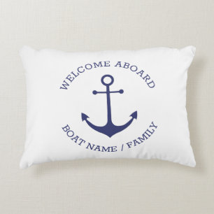 Almofada Decorativa Boas-vindas personalizadas Ancoragem náutica bran