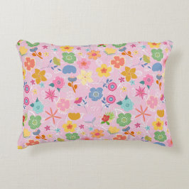 Almofada Decorativa Boho Flowers Padrão B01.w LPink BG