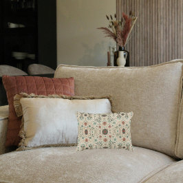 Almofada Decorativa Boho Herb Pattern Lumbar