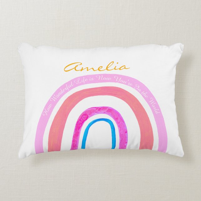 Almofada Decorativa Boho 'Now That You're In The World' (Frente)