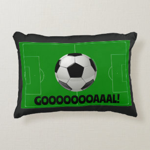 Almofada Decorativa Bola de Futebol Divertida e GOAL de Pitch! (Futebo