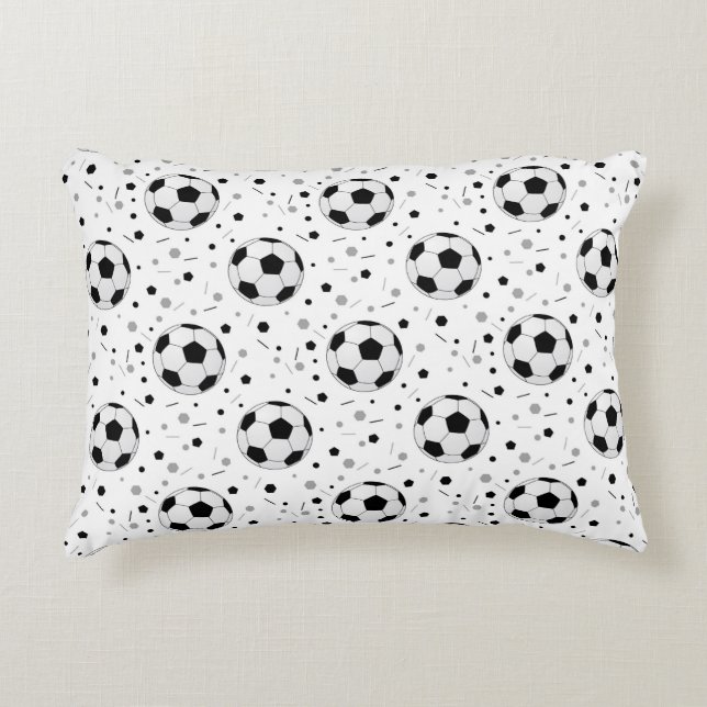 Almofada Decorativa Bolas de futebol (Frente)