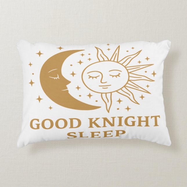 Almofada Decorativa Bom Cavaleiro Sono Travesseiro Celestial – Lua, So (Frente)