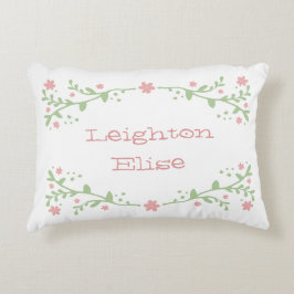 Almofada Decorativa Bonito no Travesseiro de Nome Rosa