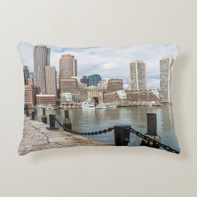 Almofada Decorativa Boston Skyline (Frente)