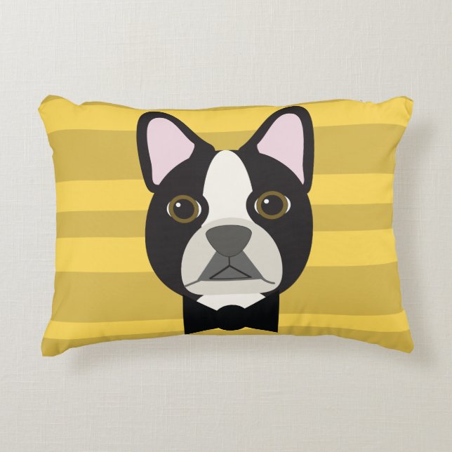 Almofada Decorativa Boston Terrier (Frente)