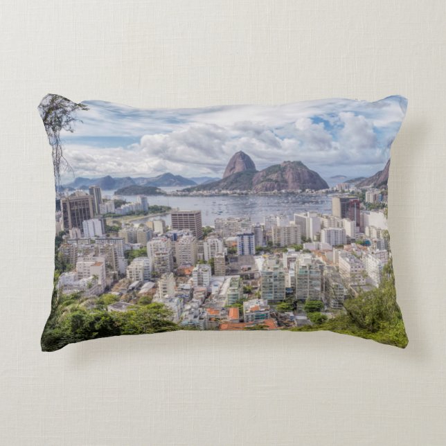 Almofada Decorativa Botafogo com naco de açúcar (Frente)