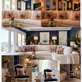 Almofada Decorativa Botânica AutumnVelvet Haven