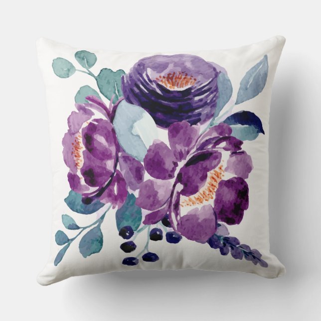 Almofada Decorativa Botânica Elegante para Quarto (Verso)