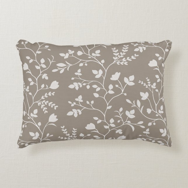 Almofada Decorativa Botanical Serenade XL light floral silhouette deep (Frente)