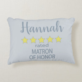 Almofada Decorativa Bridal e Festa de casamento 5 Estrela de Honra