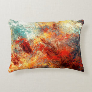 Almofada Decorativa Bright artistic splashes. Abstract painting color