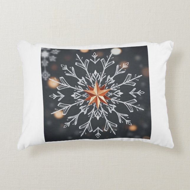 Almofada Decorativa Brilho de Estrela Rústica (Frente)
