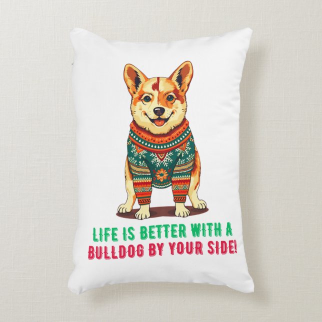 Almofada Decorativa Brincadeira de Natal (Frente(Vertical))