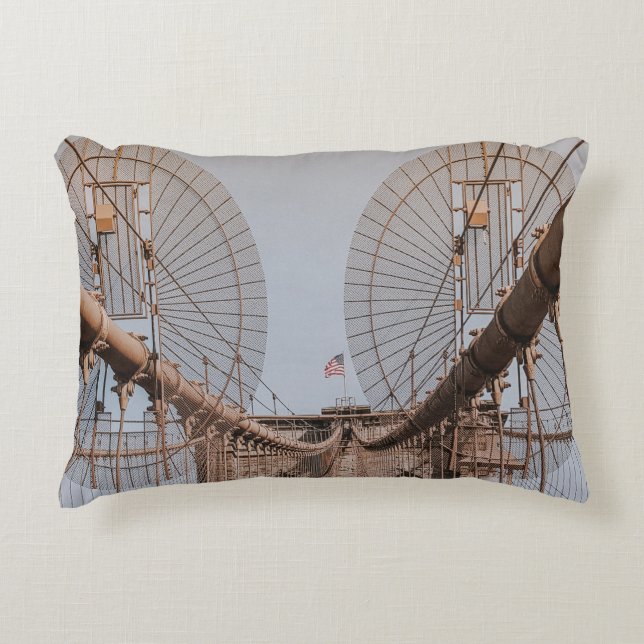 ALMOFADA DECORATIVA BROOKLYN BRIDGE NOVA IORQUE (Frente)
