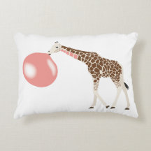 Bubble Gum Giraffe Soprando Bolha