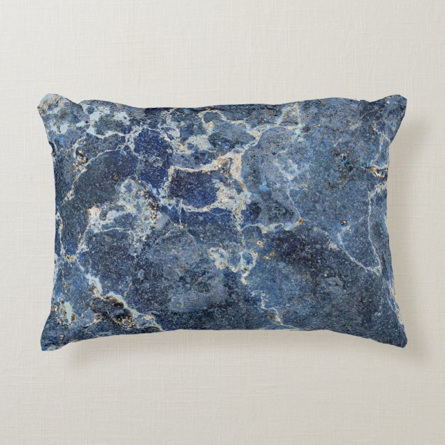 Almofada Decorativa Bue Cinza Black Marble & Beige Veins (Frente)