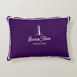 Almofada Decorativa Buenos Aires City Vintage Minimal Throw Pillow