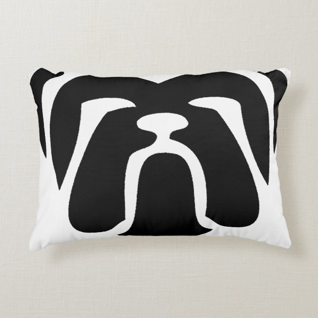 Almofada Decorativa buldogue tribal (Frente)
