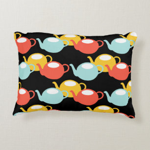 Almofada Decorativa Bule de Chá Moderno Padrão