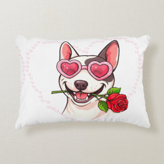 Almofada Decorativa Bull terrier feliz
