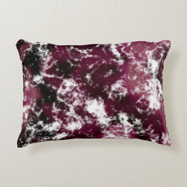 Almofada Decorativa Burgundy Marble Abstrato (Frente)