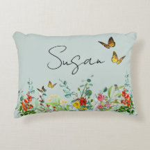 Butterfly Wildflower Garden Personalizado Floral