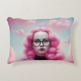 Almofada Decorativa Cabelo Rosa Sério