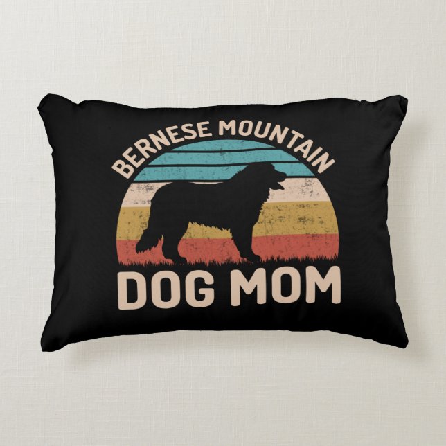 Almofada Decorativa Cachorro Bernese Mãe, Cachorro Bernês Mãe (Frente)
