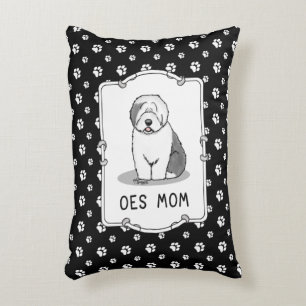 Almofada Decorativa Cachorro Bonito OES Mãe Velha Cachorro Inglês Mãe 
