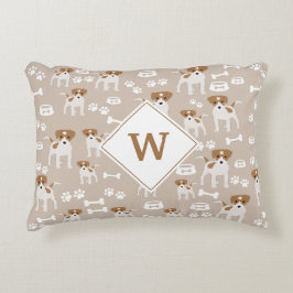 Almofada Decorativa Cachorro Cachorro Cachorro Imprime Pata Padrão Mon