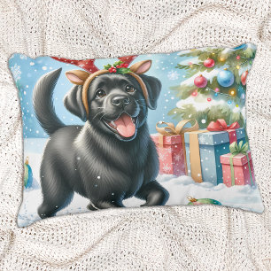 Almofada Decorativa Cachorro do Retriever Labrador Preto