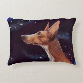 Almofada Decorativa Cachorro e Stars Art Night Sky