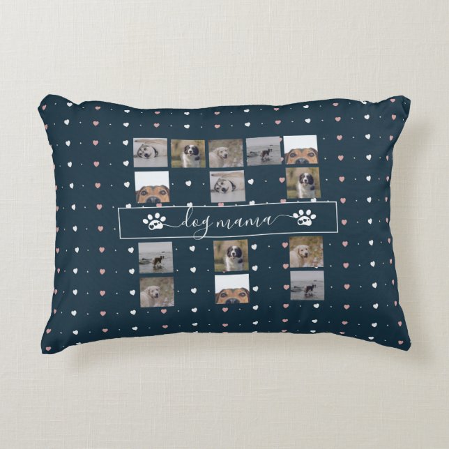 Almofada Decorativa Cachorro Mama, 5 Fotografias Keepsasasasak (Frente)