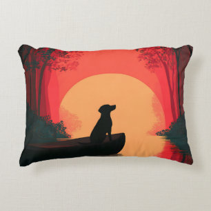 Almofada Decorativa Cachorro Negro Labrador Mínimo